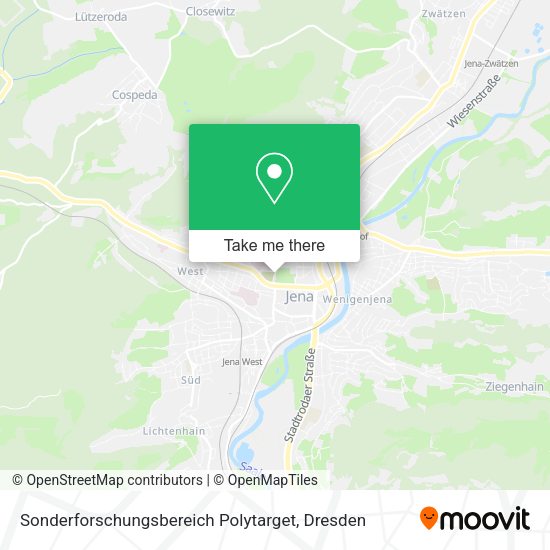 Карта Sonderforschungsbereich Polytarget