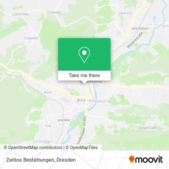 Карта Zeitlos Bestattungen