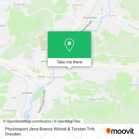 Карта Physiosport Jena Bianca Wötzel & Torsten Tritt