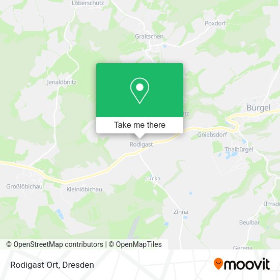 Карта Rodigast Ort