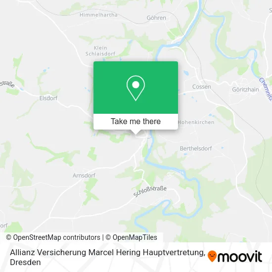 Карта Allianz Versicherung Marcel Hering Hauptvertretung