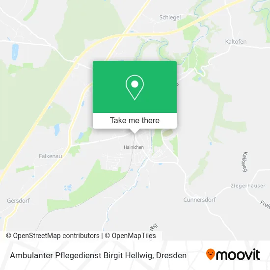 Карта Ambulanter Pflegedienst Birgit Hellwig