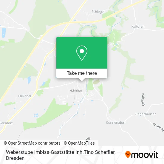 Карта Weberstube Imbiss-Gaststätte Inh.Tino Scheffler