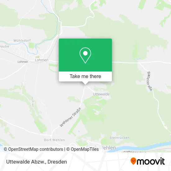 Карта Uttewalde Abzw.