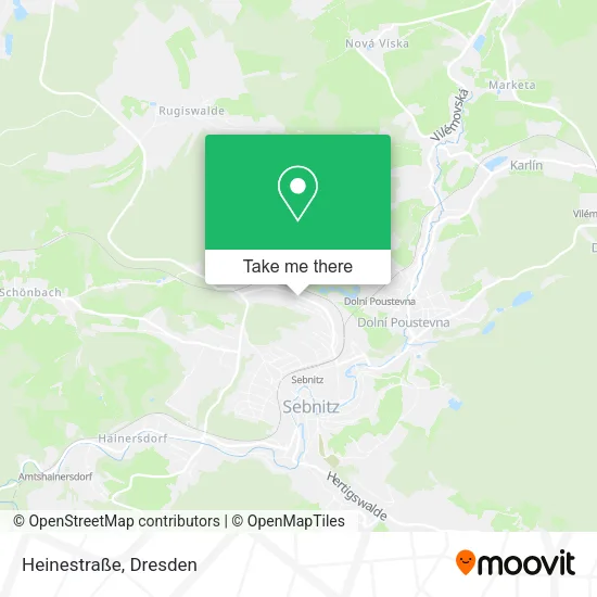 Карта Heinestraße