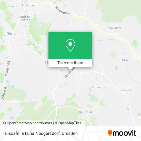 Карта Eiscafé la Luna Neugersdorf