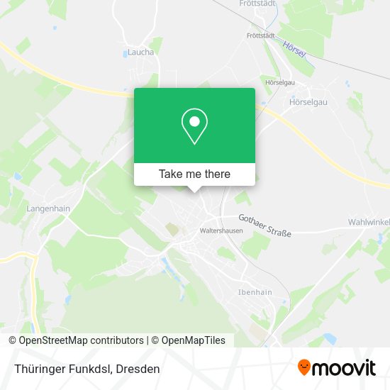 Карта Thüringer Funkdsl