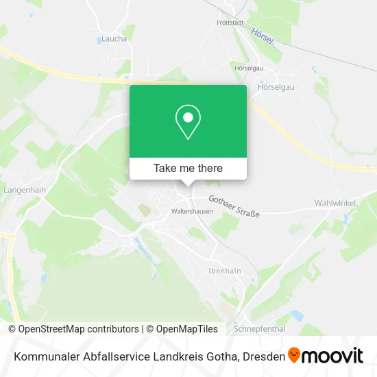 Карта Kommunaler Abfallservice Landkreis Gotha