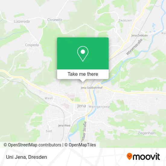 Карта Uni Jena