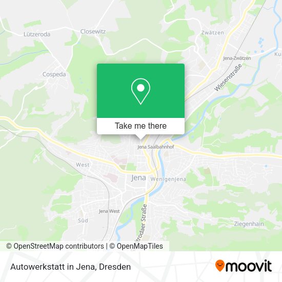 Карта Autowerkstatt in Jena