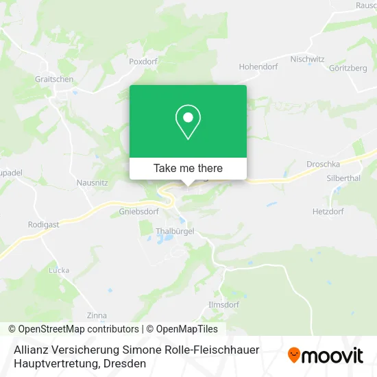 Карта Allianz Versicherung Simone Rolle-Fleischhauer Hauptvertretung