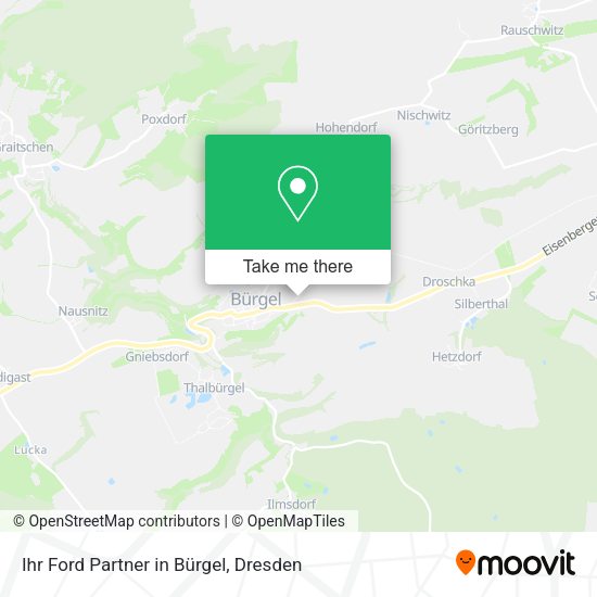 Карта Ihr Ford Partner in Bürgel