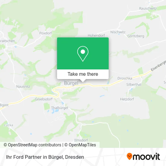 Карта Ihr Ford Partner in Bürgel
