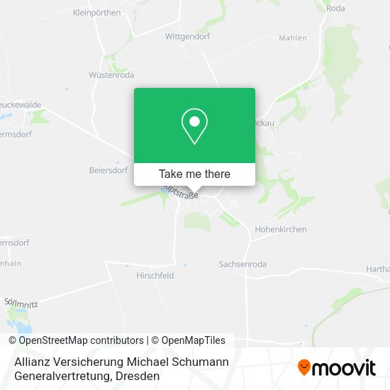 Карта Allianz Versicherung Michael Schumann Generalvertretung