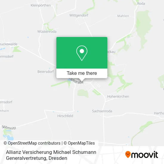 Карта Allianz Versicherung Michael Schumann Generalvertretung