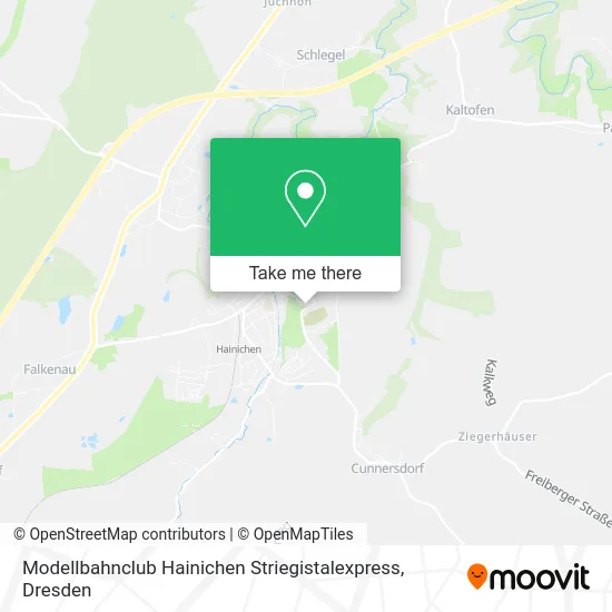 Карта Modellbahnclub Hainichen Striegistalexpress