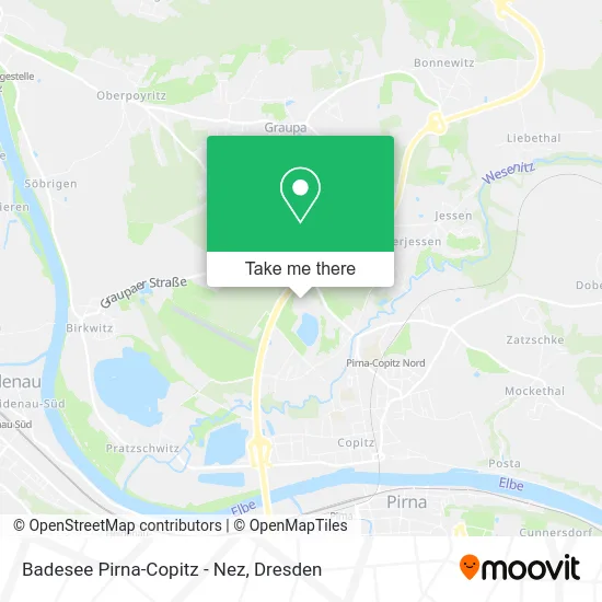 Карта Badesee Pirna-Copitz - Nez