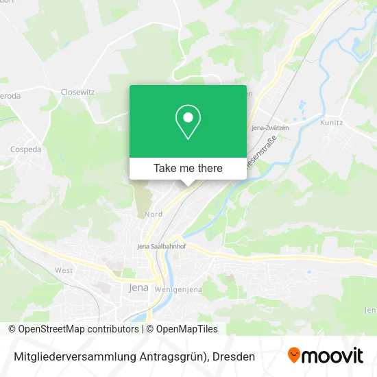 Карта Mitgliederversammlung Antragsgrün)