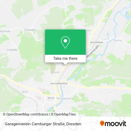 Карта Garagenverein Camburger Straße
