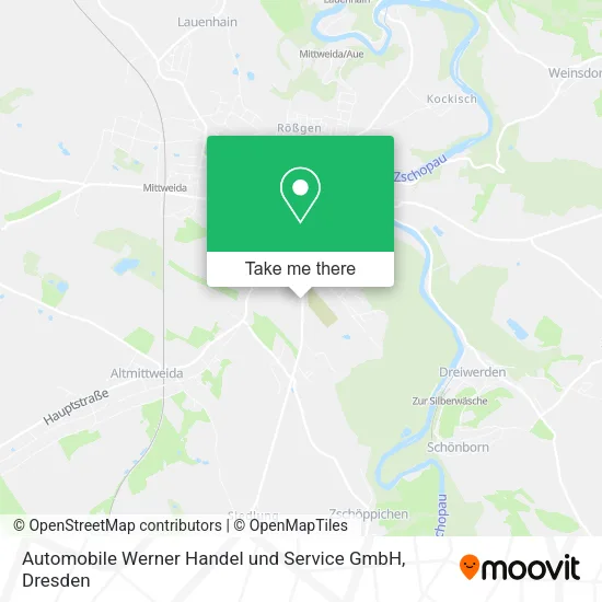 Карта Automobile Werner Handel und Service GmbH