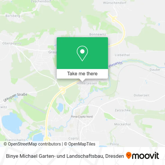 Карта Binye Michael Garten- und Landschaftsbau