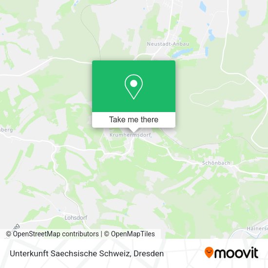 Карта Unterkunft Saechsische Schweiz