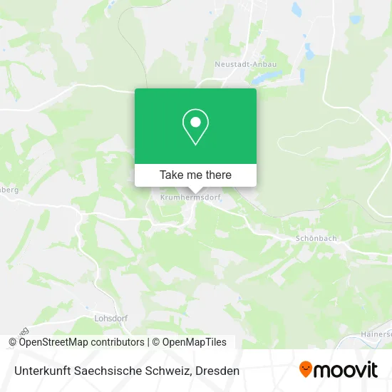 Карта Unterkunft Saechsische Schweiz