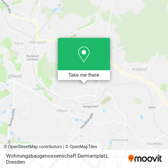 Карта Wohnungsbaugenossenschaft Demianiplatz