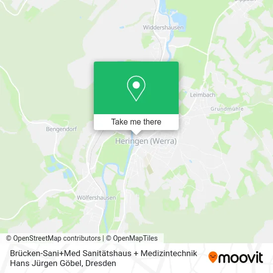 Карта Brücken-Sani+Med Sanitätshaus + Medizintechnik Hans Jürgen Göbel