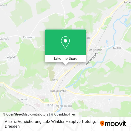 Карта Allianz Versicherung Lutz Winkler Hauptvertretung