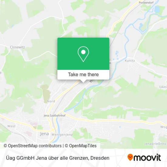 Карта Üag GGmbH Jena über alle Grenzen
