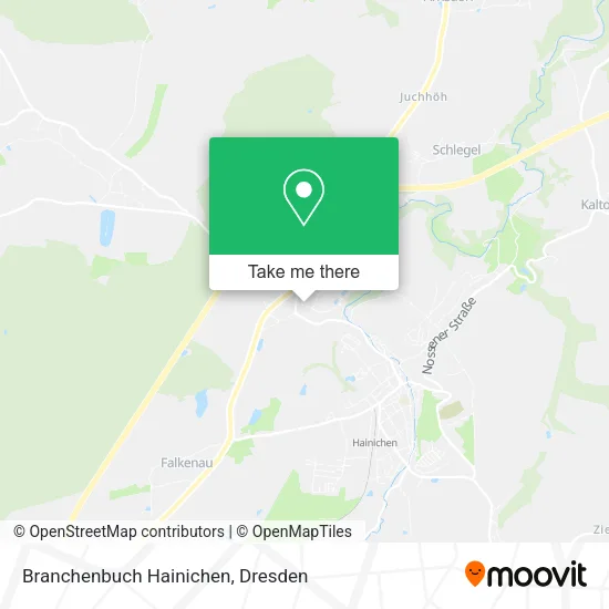 Карта Branchenbuch Hainichen