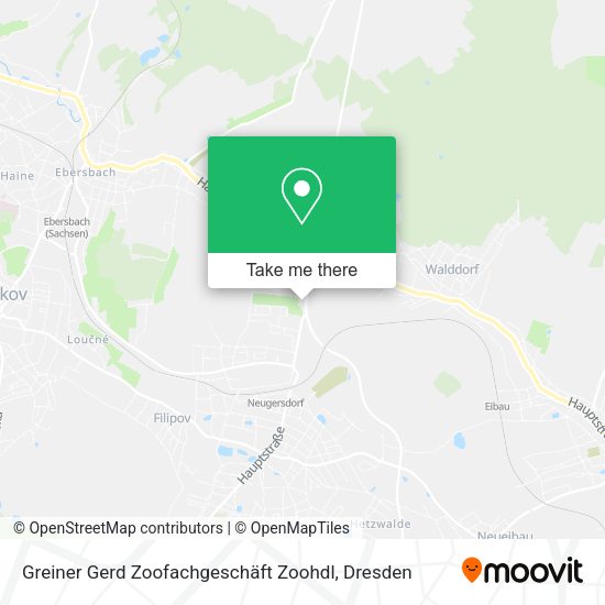 Карта Greiner Gerd Zoofachgeschäft Zoohdl