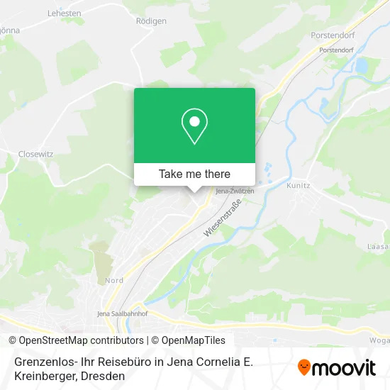 Grenzenlos- Ihr Reisebüro in Jena Cornelia E. Kreinberger map