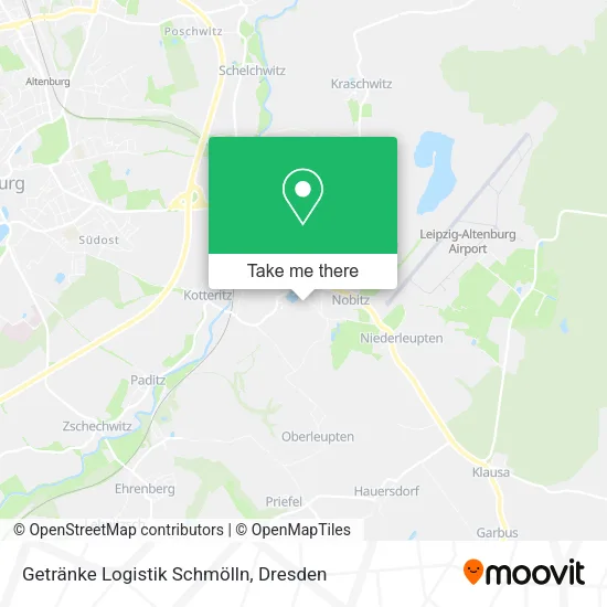 Карта Getränke Logistik Schmölln