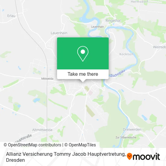 Карта Allianz Versicherung Tommy Jacob Hauptvertretung