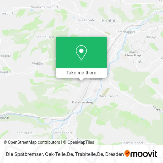 Карта Die Spätbremser, Qek-Teile.De, Trabiteile.De