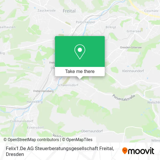 Карта Felix1.De AG Steuerberatungsgesellschaft Freital