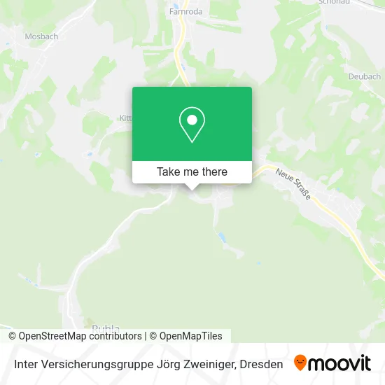 Карта Inter Versicherungsgruppe Jörg Zweiniger