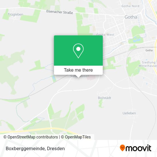 Карта Boxberggemeinde