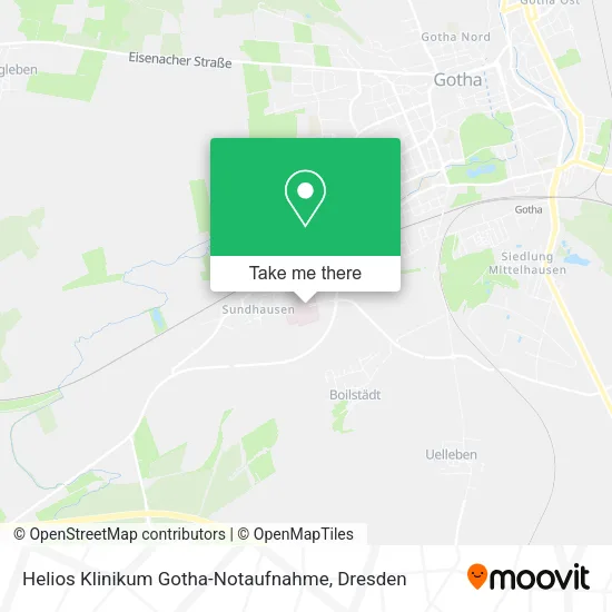 Карта Helios Klinikum Gotha-Notaufnahme