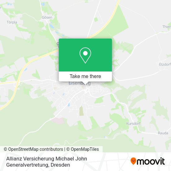 Карта Allianz Versicherung Michael John Generalvertretung
