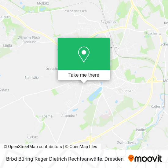 Карта Brbd Büring Reger Dietrich Rechtsanwälte