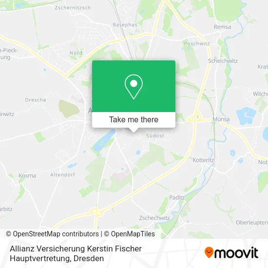Карта Allianz Versicherung Kerstin Fischer Hauptvertretung