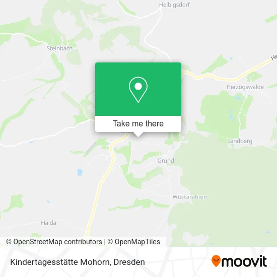 Карта Kindertagesstätte Mohorn