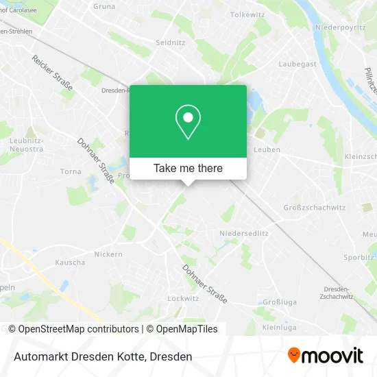 Карта Automarkt Dresden Kotte