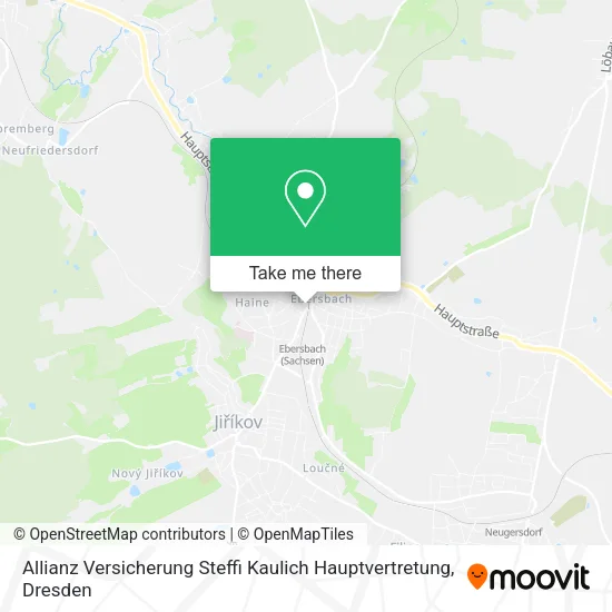 Карта Allianz Versicherung Steffi Kaulich Hauptvertretung