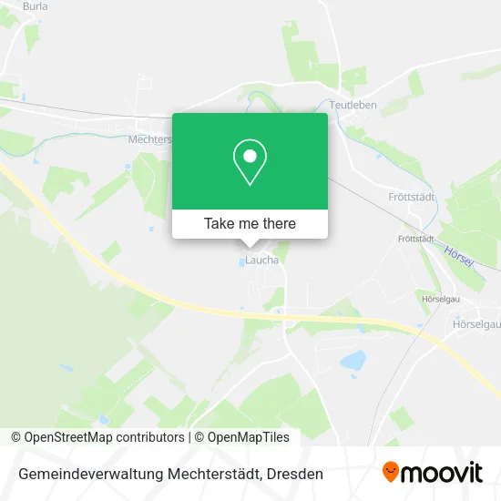 Карта Gemeindeverwaltung Mechterstädt