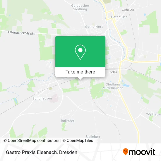 Карта Gastro Praxis Eisenach