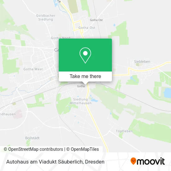 Карта Autohaus am Viadukt Säuberlich